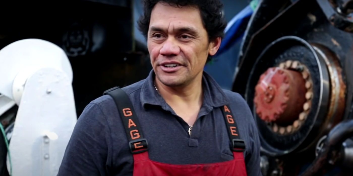 ​​​​​​​Freddy Maugatai on the FV Wizard in Deadliest Catch