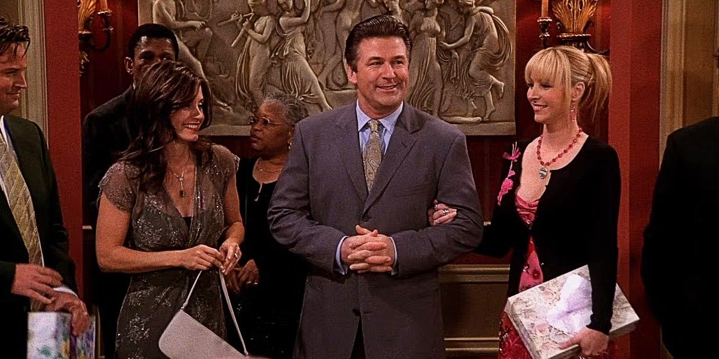 Monica, Parker, and Phoebe standing together in Friends Season 8