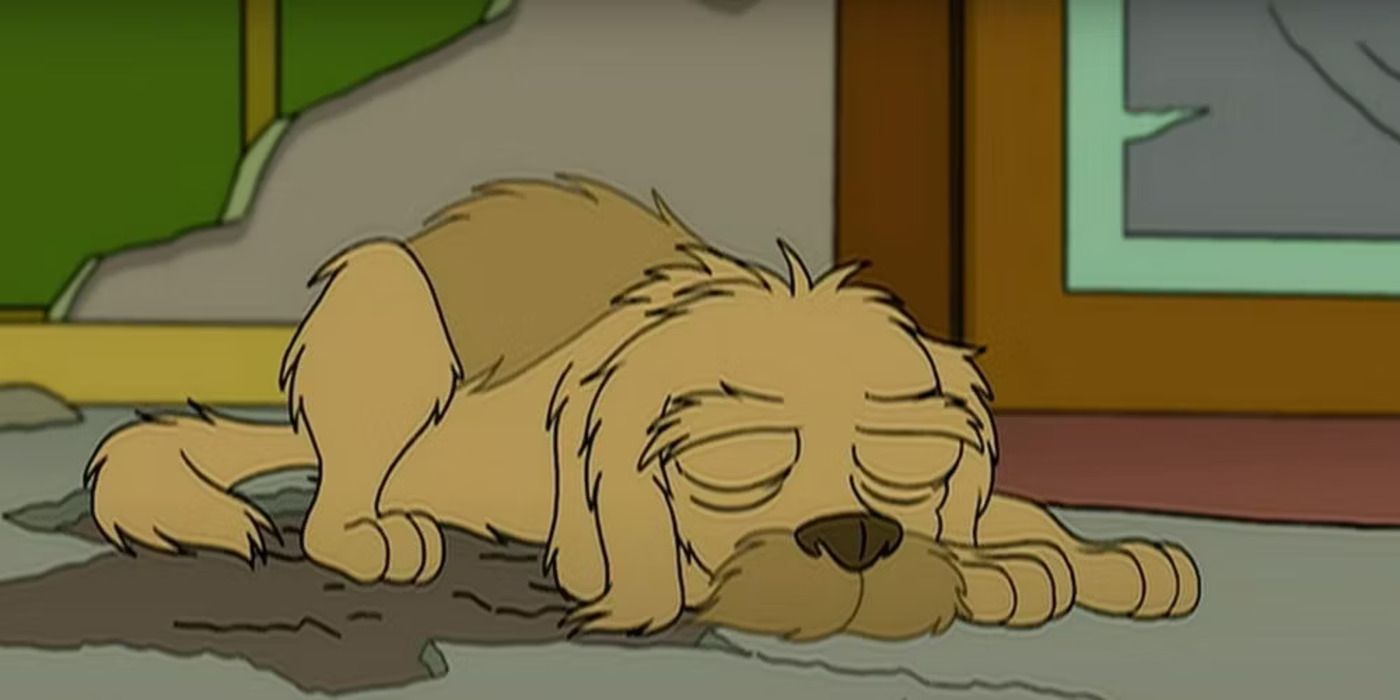 Seymour Asses the dog dies waiting for Philip Fry to return in Futurama.