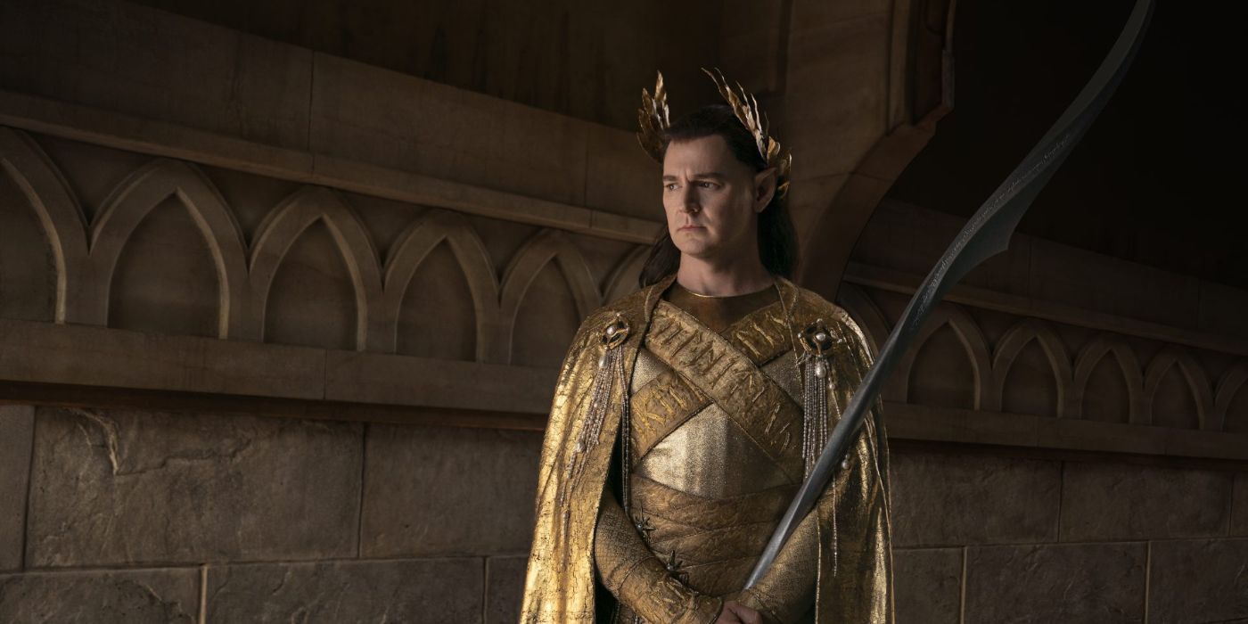 Gil-galad, played by Ben Walker, in 'The Lord of the Rings: Rings of Power.'