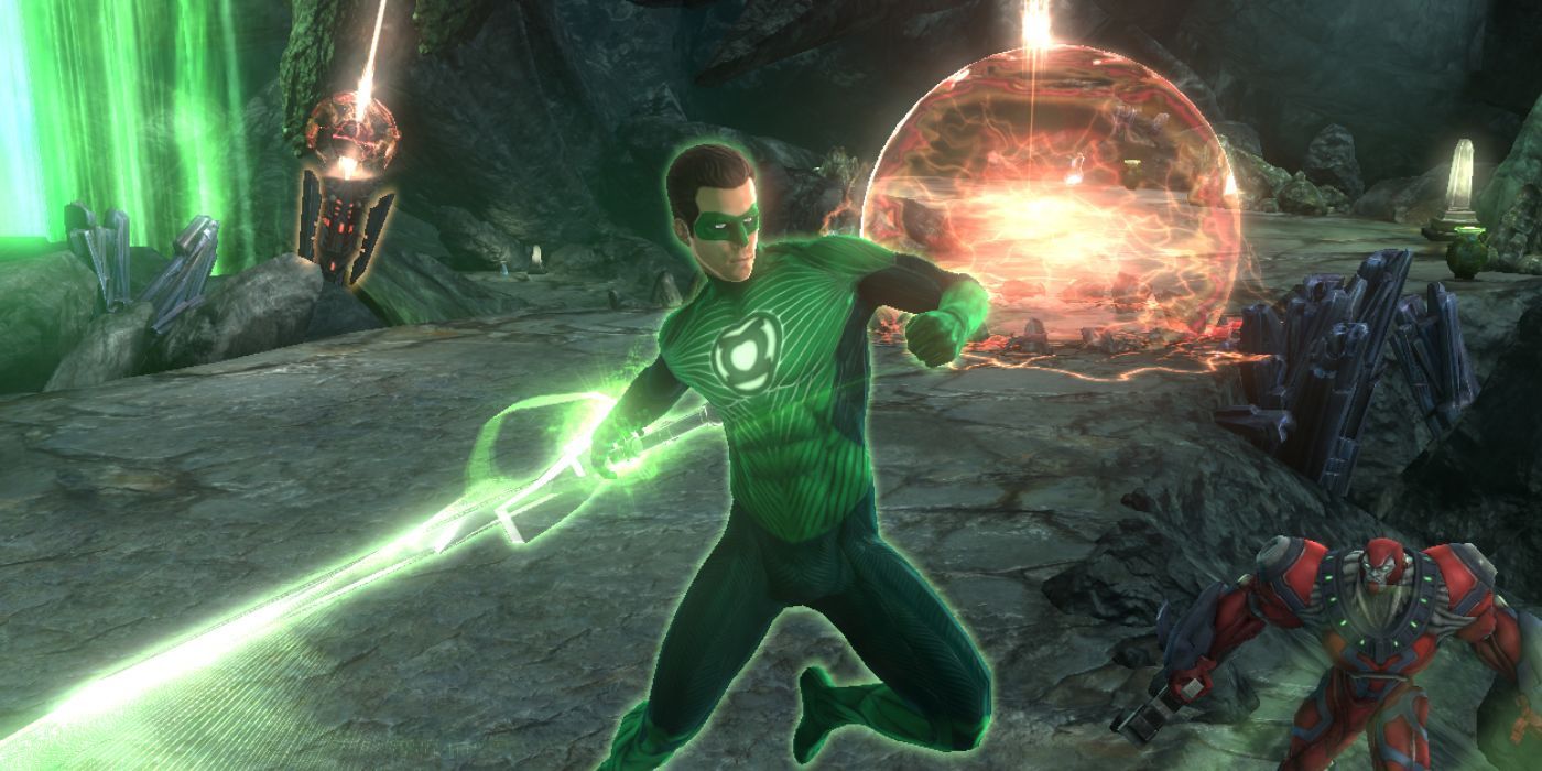 Green Lantern springs into action in 'Green Lantern: Rise of the Manhunters' 