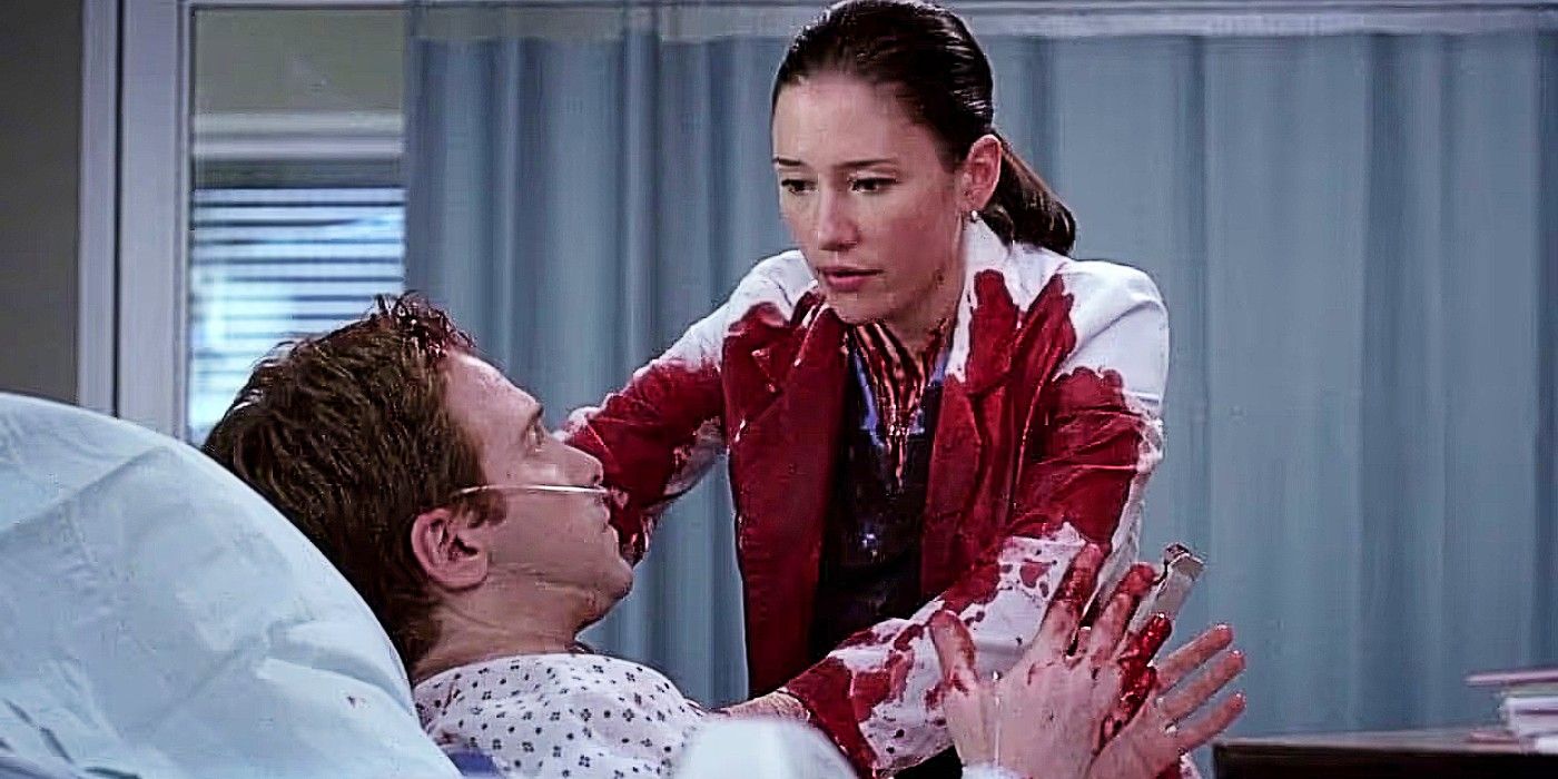 Seth Green interpreta a un paciente tratado por Lexi Gray en Grey's Anatomy. Está cubierta de su sangre.