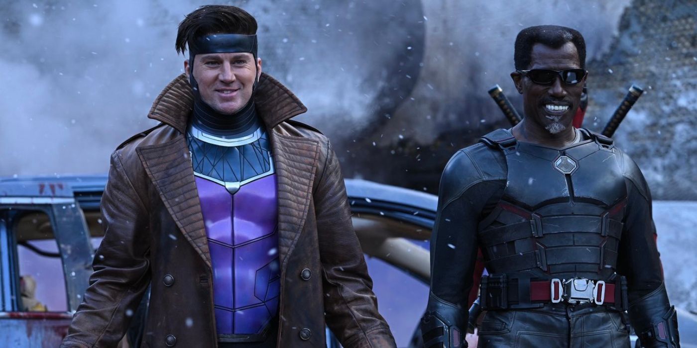 Channing Tatum and Wesley Snipes as Gambit and Blade in Deadpool & Wolverine.