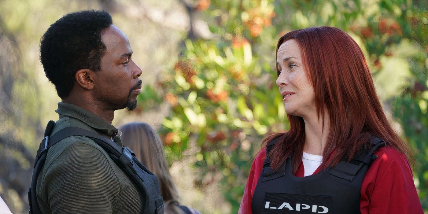 Harold Perrineau (Nick Armstrong) and Rosalind Dyer (Annie Wersching) in The Rookie Season 2