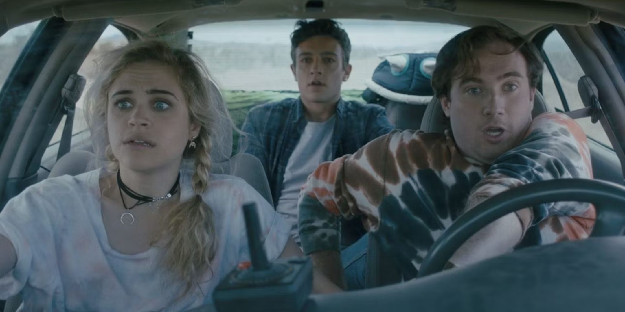 Bevin Bru as Camille in car with friends in Head Count