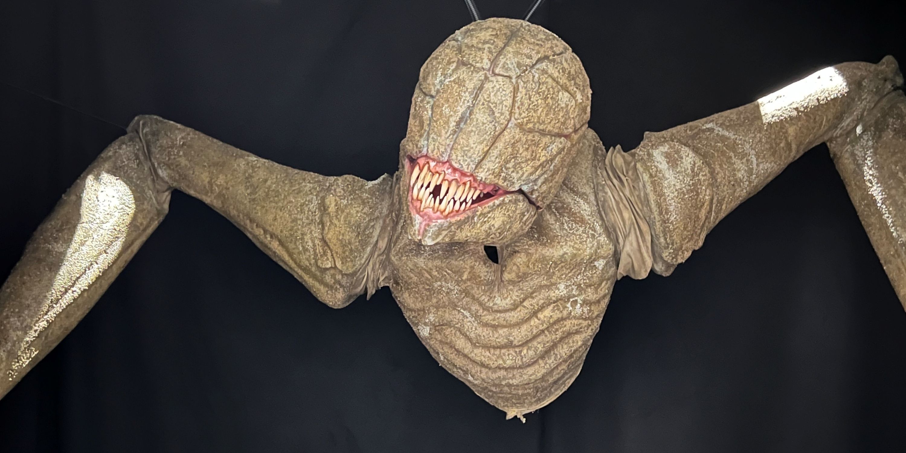 A creature from A Quiet Place in the house for Halloween Horror Nights 2024 at Universal Studios Hollywood