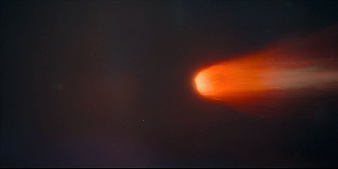 A red comet in Daemon's vision in House of the Dragon Season 2, Episode 8.