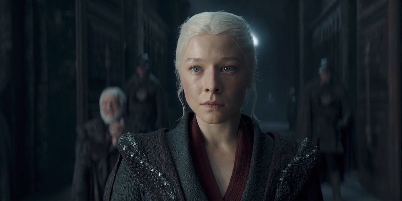 Emma D'Arcy as Rhaenyra Targaryen in Season 2 Episode 8 of House of the Dragon at Harrenhal