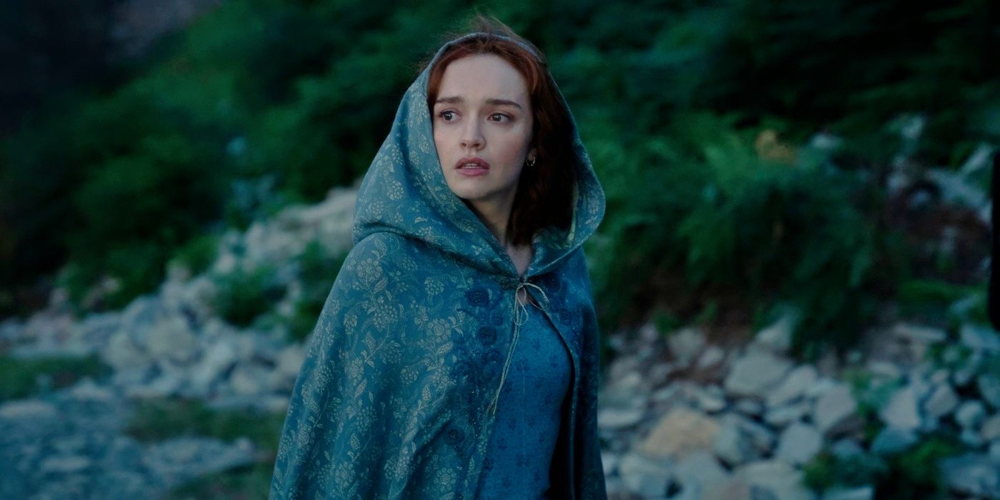 Olivia Cooke looking at a sunrise in the House of the Dragon Season 2 finale