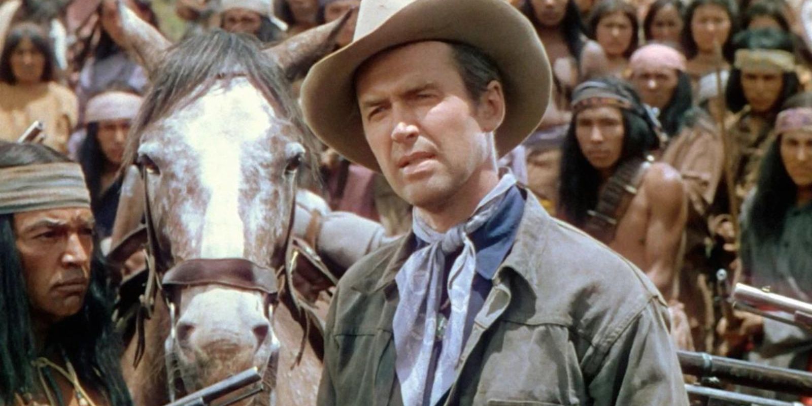 This Jimmy Stewart western was filmed as a TV spinoff