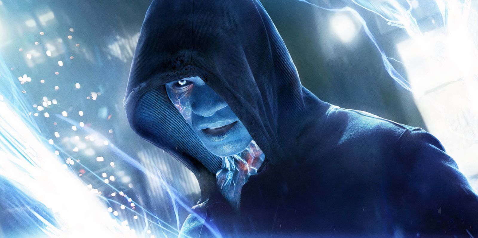 Jamie Foxx as Electro in a poster for The Amazing Spider-Man 2