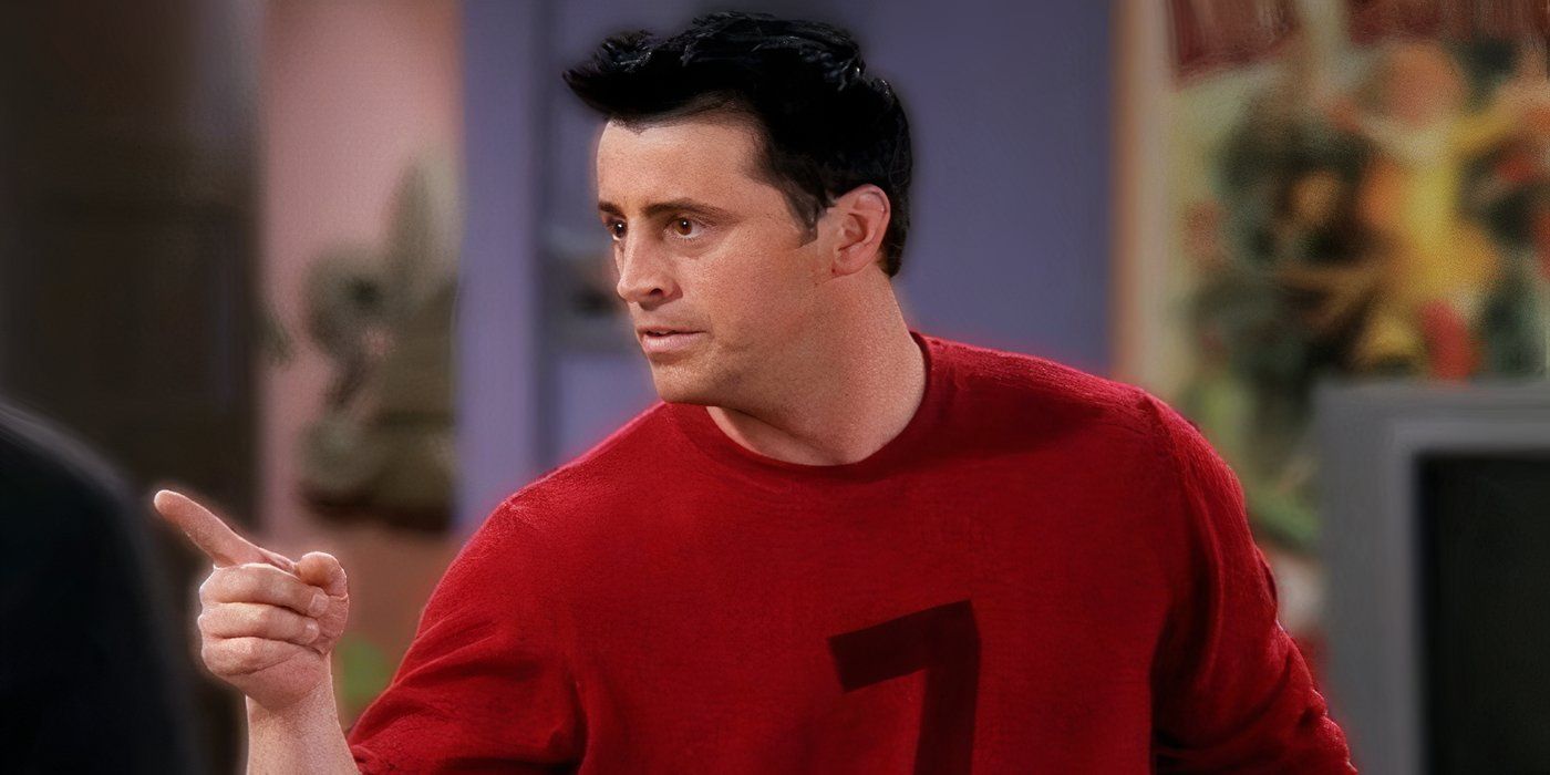 Mat LeBlanc as Joey in Friends, talking angrily