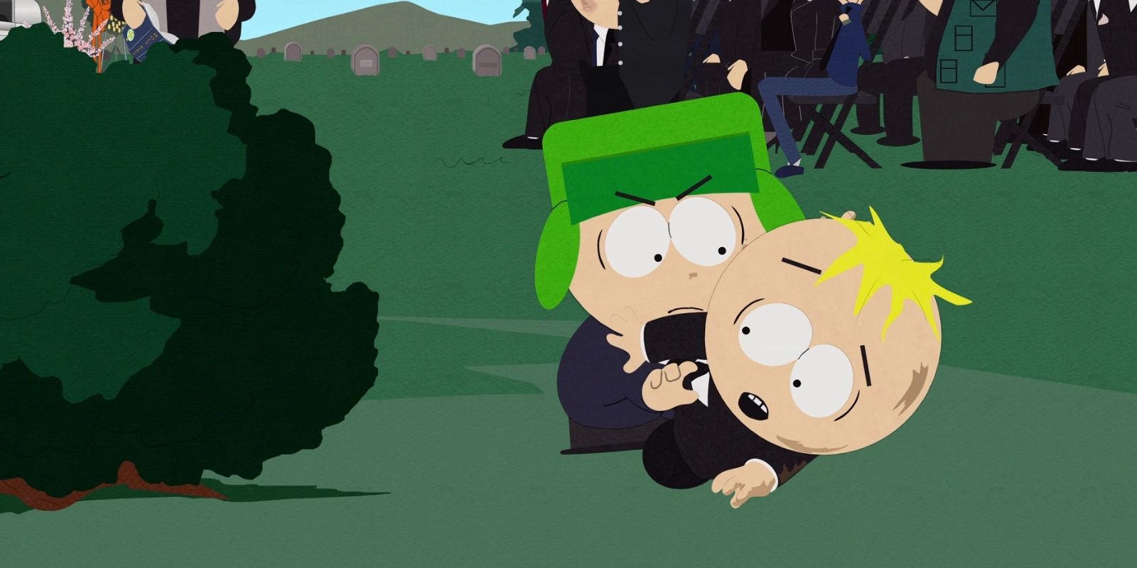 Kyle attacking Butters in &lsquo;South Park&rsquo;