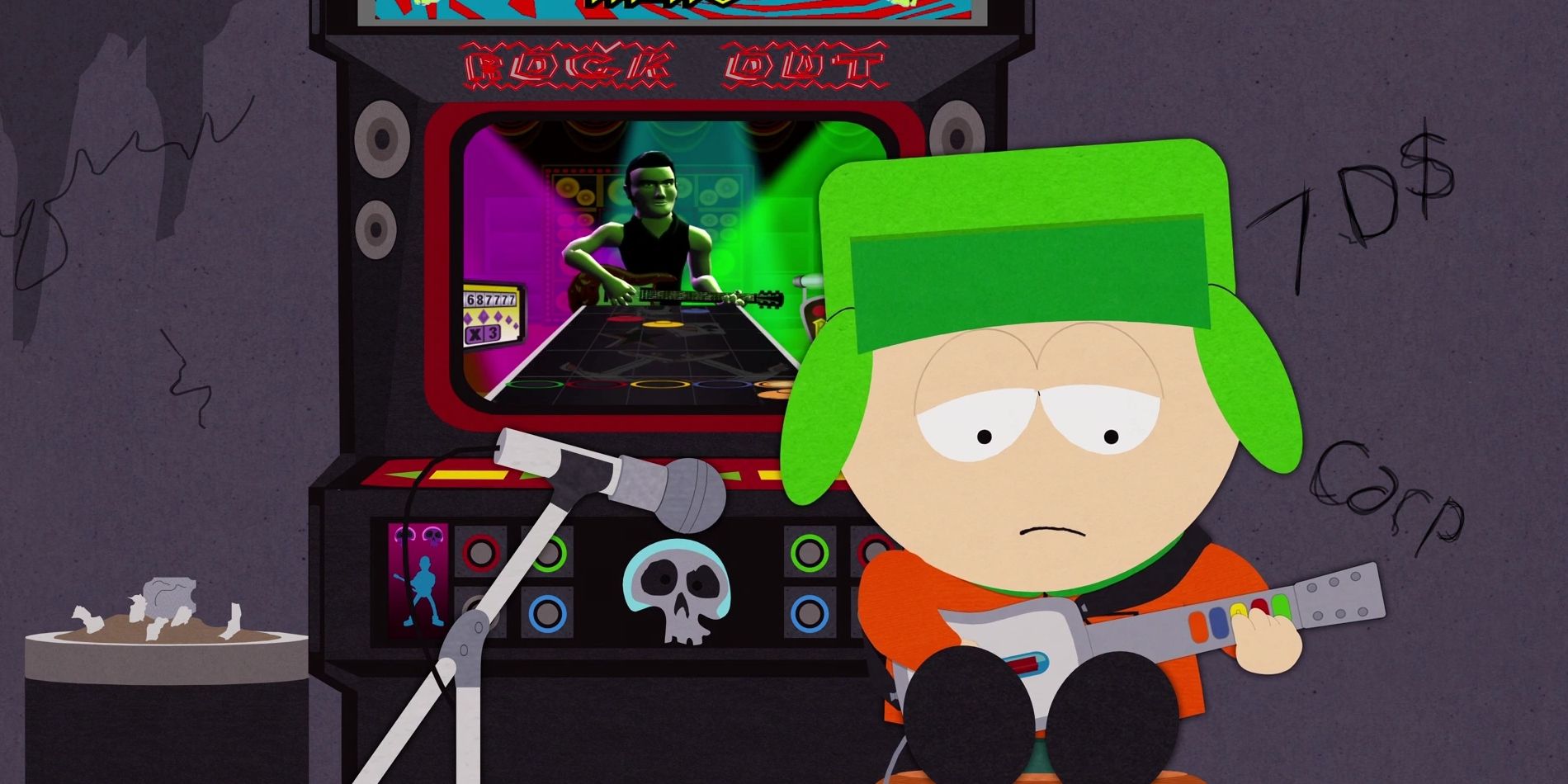 Kyle playing Guitar Hero in &lsquo;South Park&rsquo;
