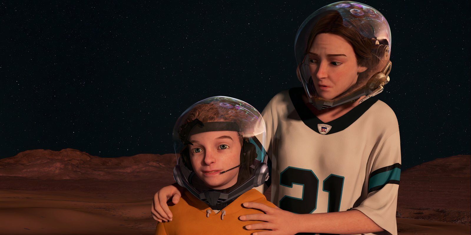 Milo and his mom in Mars Needs Moms (2011)