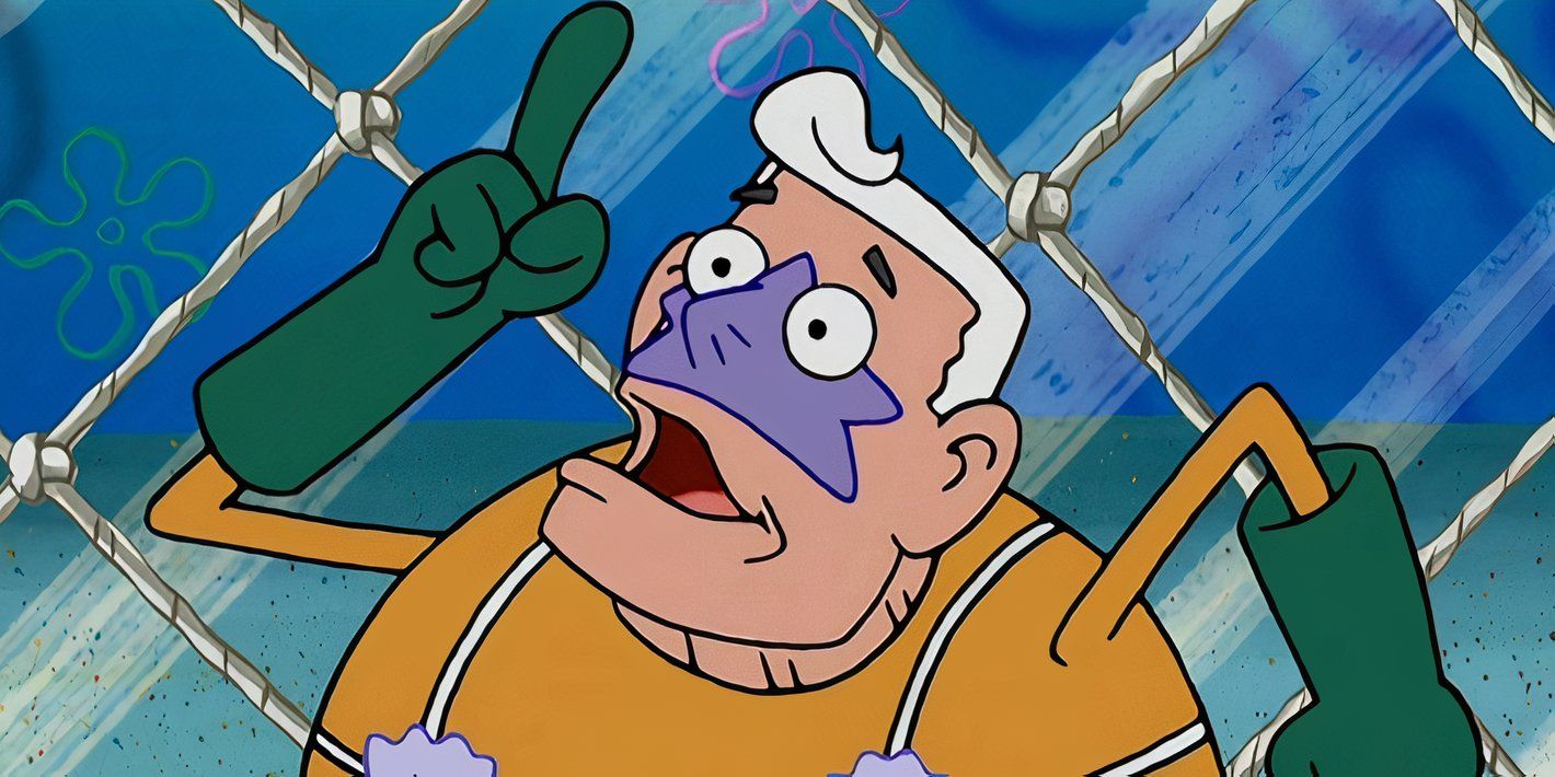 mermaid-man-pointing-up-and-looking-ahead-with-mouth-open