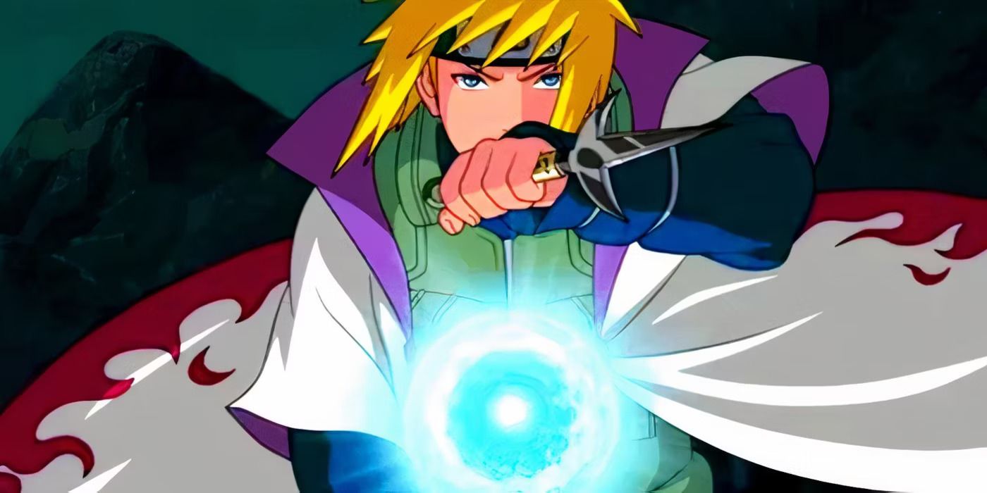 Minato using Rasengan in Naruto