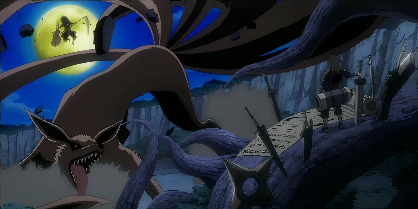 Hashirama vs Madara and Nine-tailed Kurama