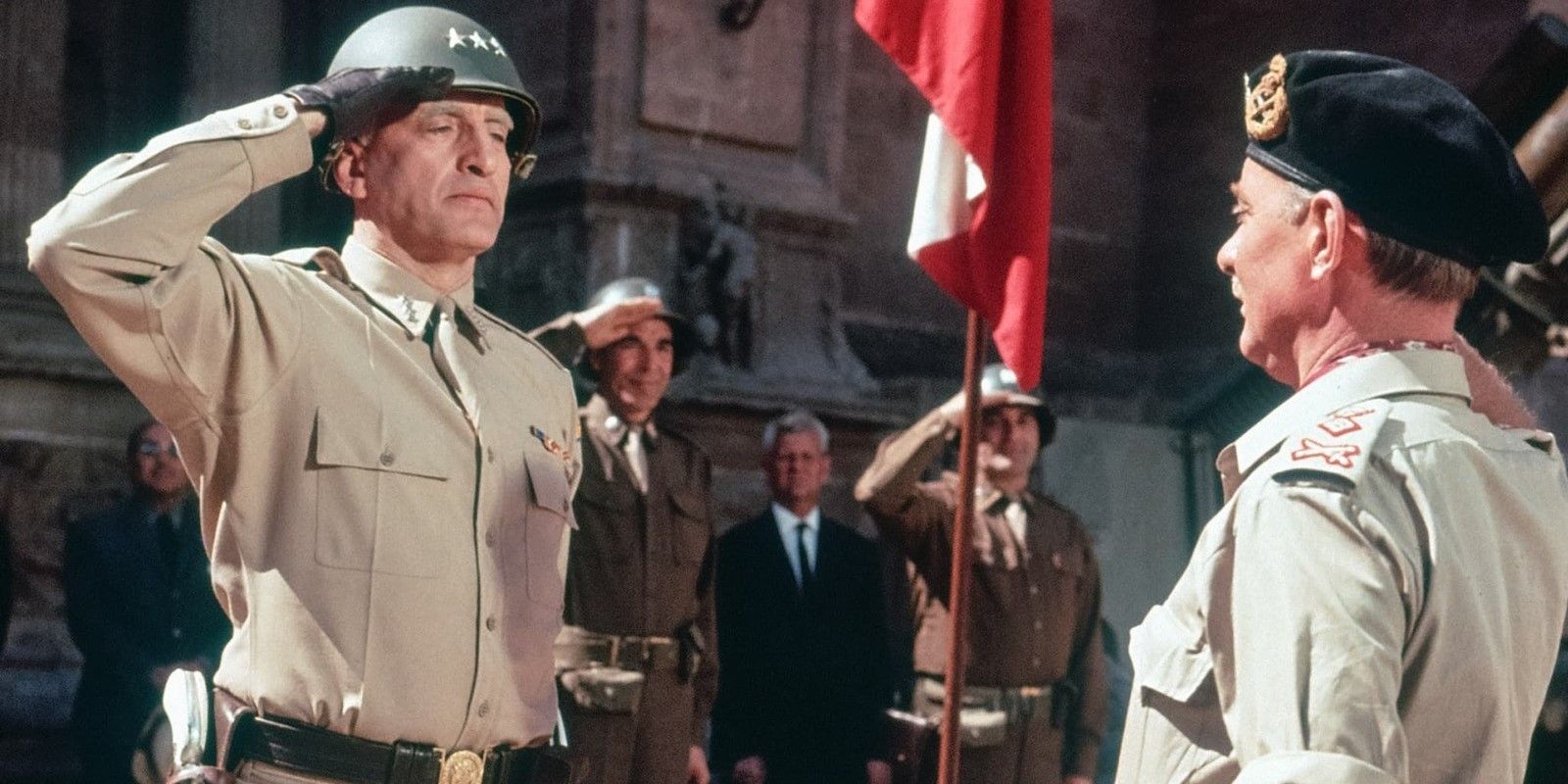 George C. Scott and Michael Bates in Patton (1970)