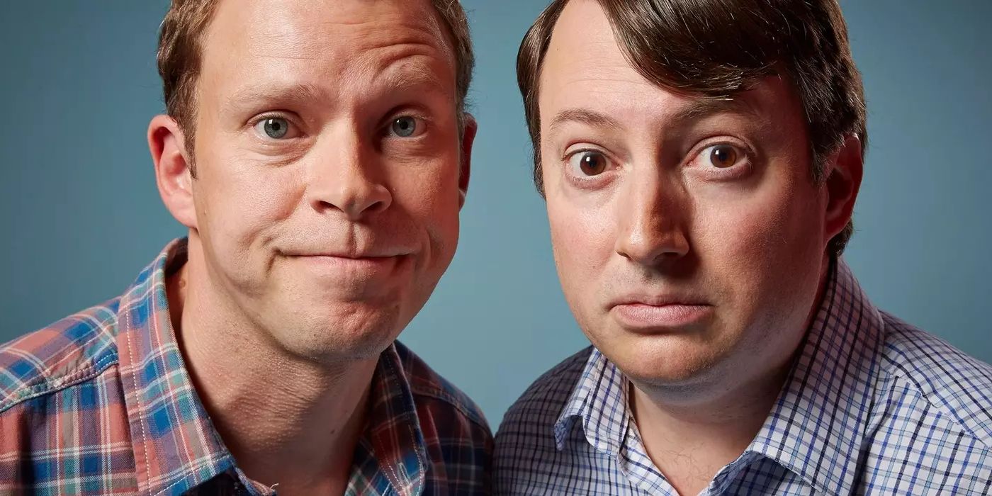 Mark Corrigan (David Mitchell) and Jeremy “Jez” Usbourne (Robert Webb) in Peep Show