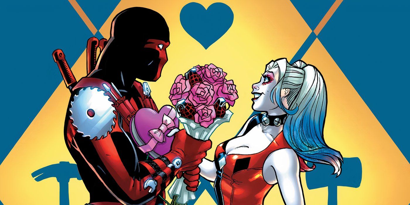 The Red Tool and Harley Quinn in DC Comics