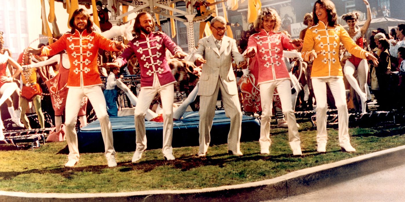 The Bee Gees and George Burns in Sgt. Pepper's Lonely Hearts Club Band