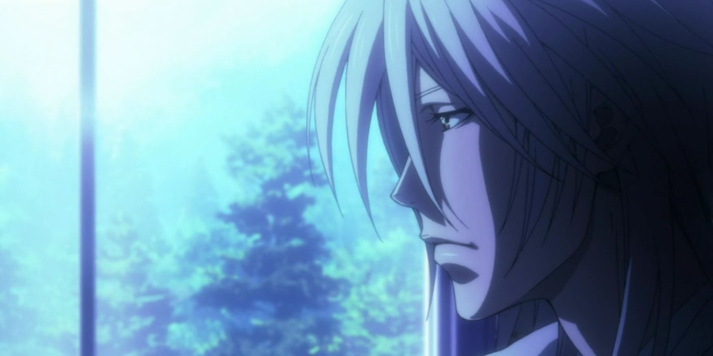 Shogo Makashima mirando por la ventana, PSYCHO-PASS-1