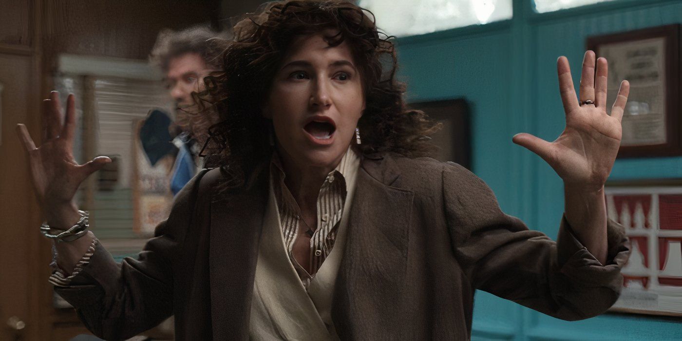 Phyllis (Kathryn Hahn) throws up her hands on &lsquo;The Shrink Next Door&rsquo;