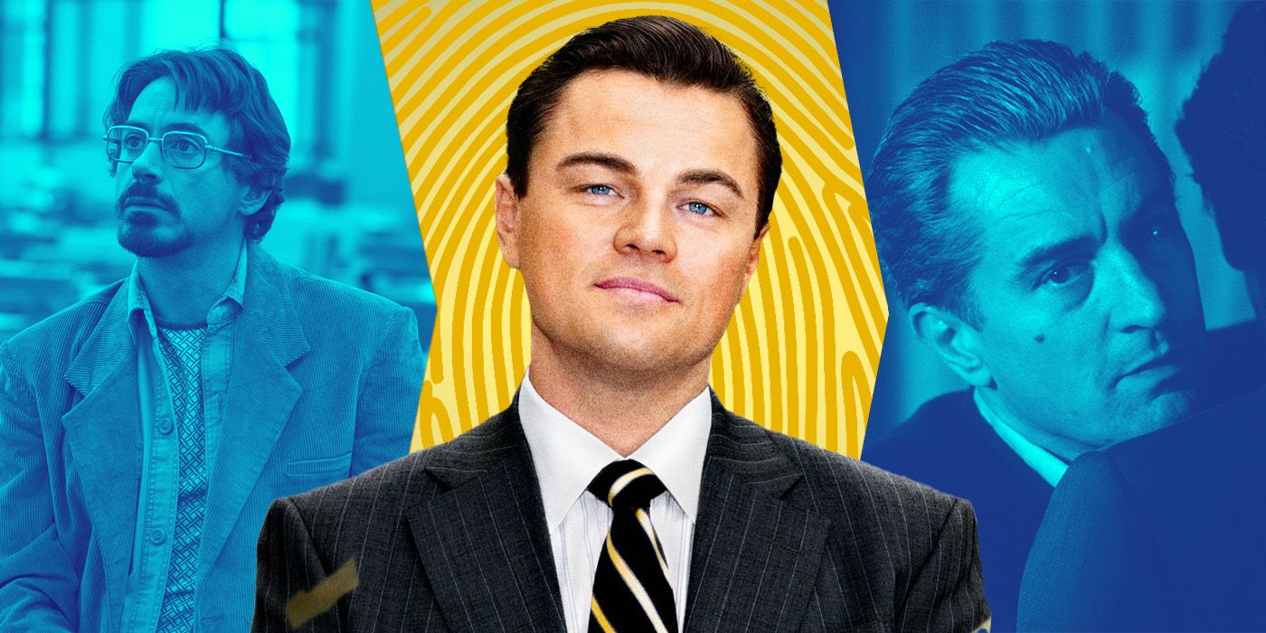 Stills from Zodiac, The Wolf of Wallstreet, and Goodfellas