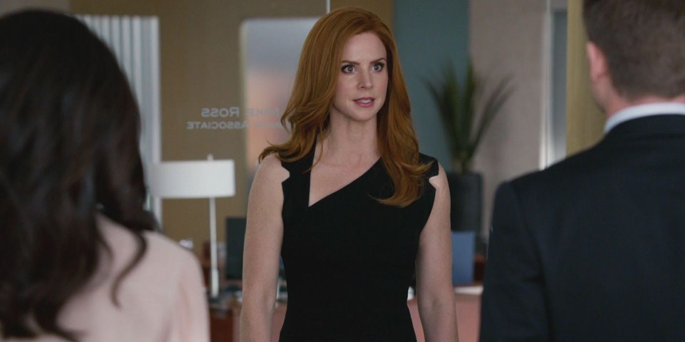 Donna Paulsen (Sarah Rafferty) getting confronted in Season 4, Episode 15 of "Suits"