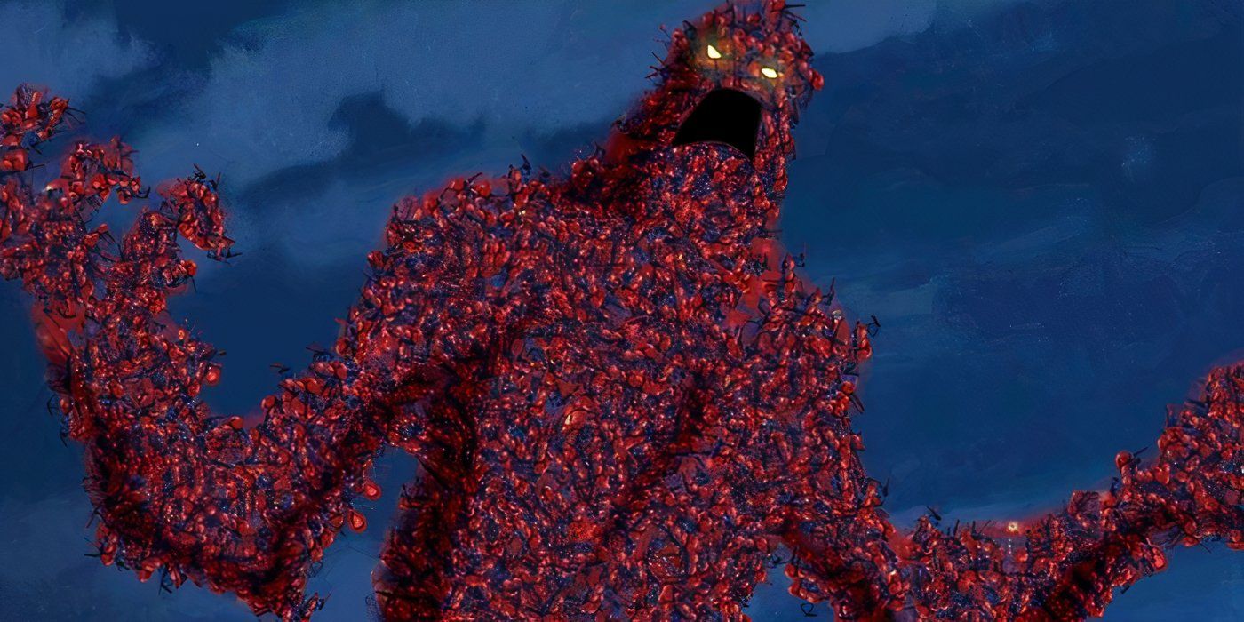 A giant version of Swarm as seen in Ultimate Spider-Man