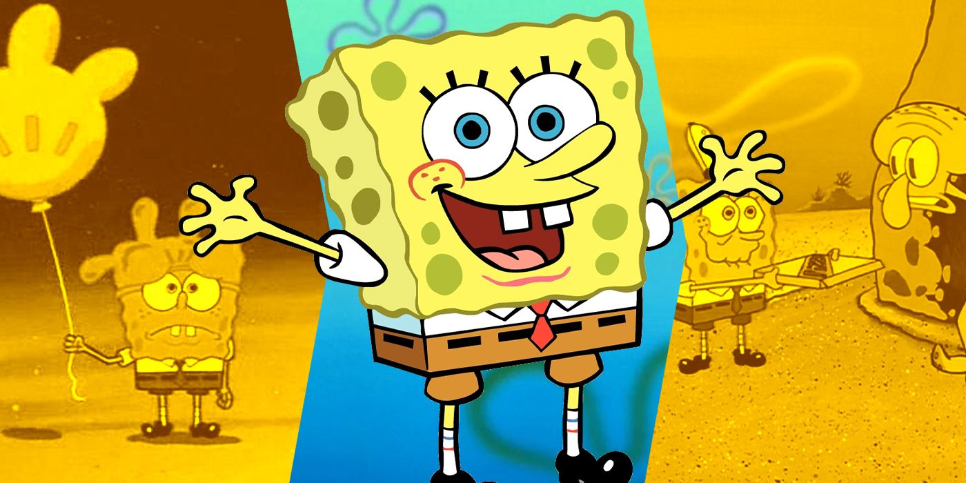 A custom image featuring SpongeBob SquarePants against a colored background.