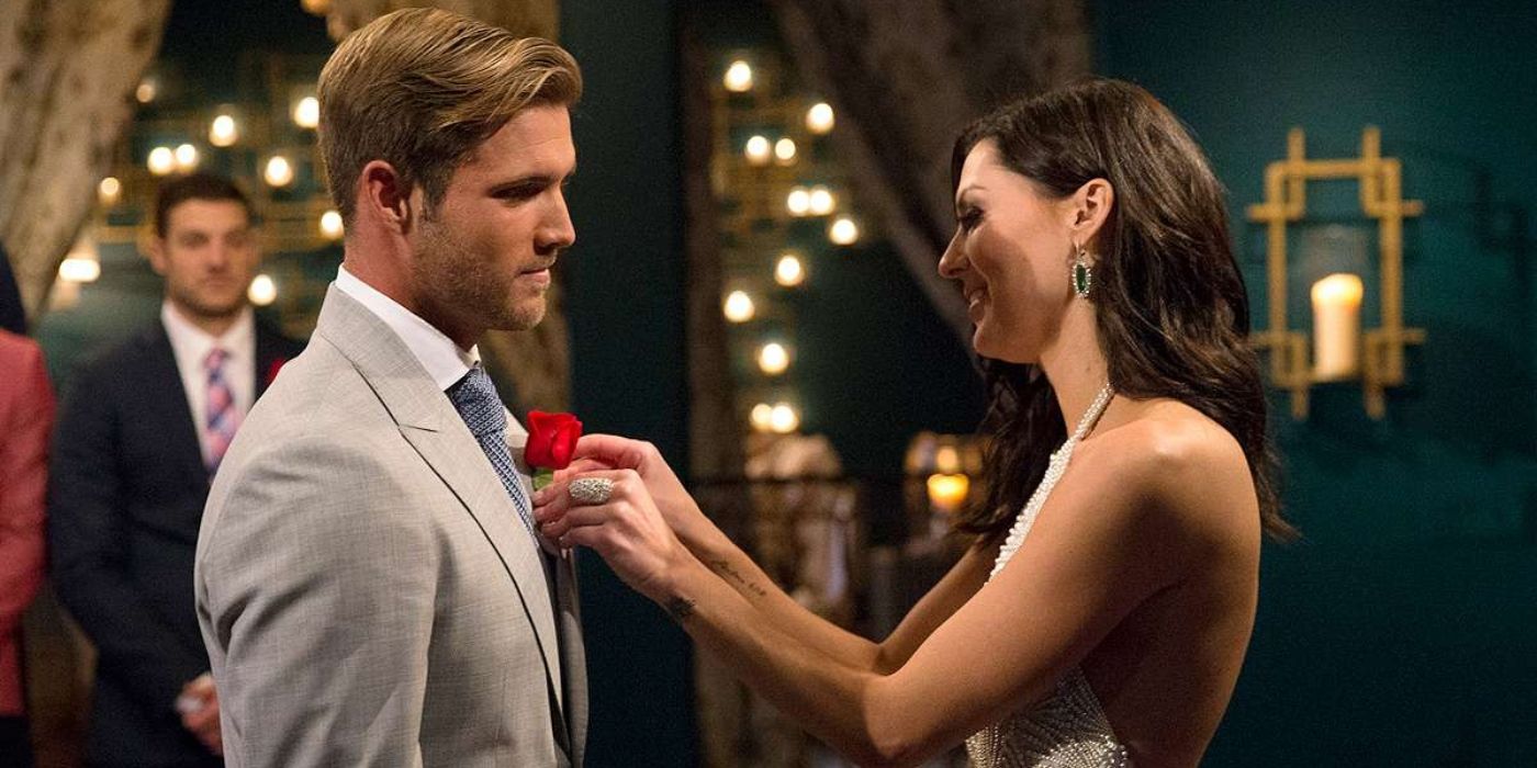 Jordan Kimball receives a rose on 'The Bachelorette.'