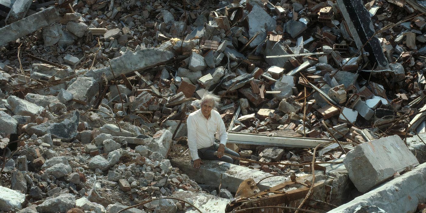 A man among a wreckage in the film The Day After