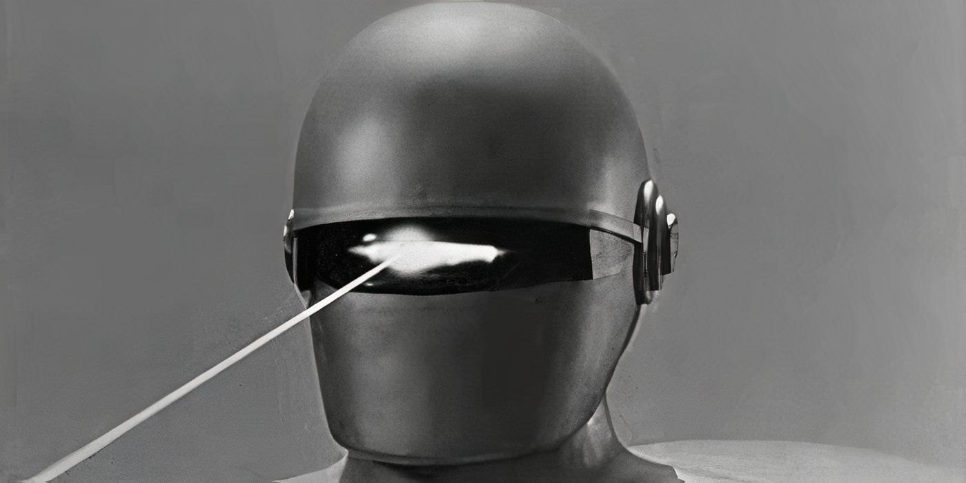 Gort shooting a laser from his eyes in The Day the Earth Stood Stil