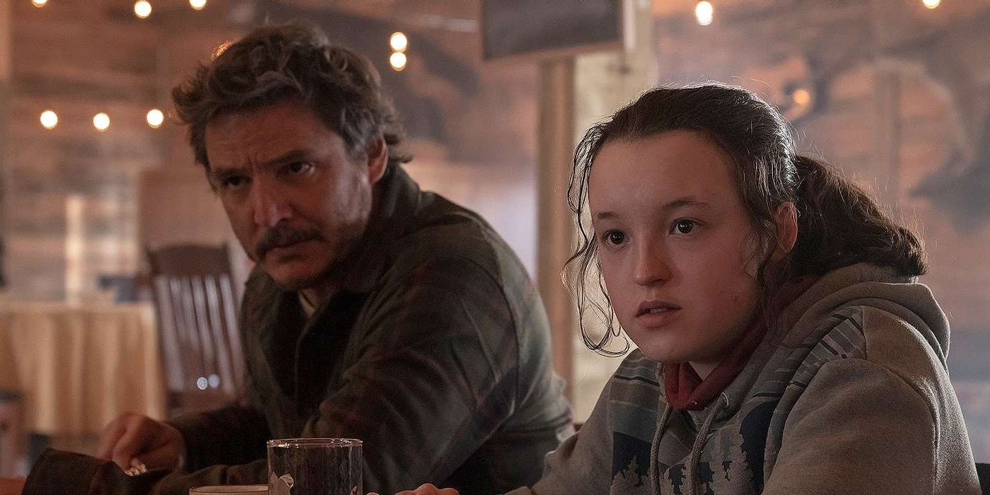 Pedro Pascal as Joel and Bella Ramsey as Ellie in HBO Max's The Last of Us season one