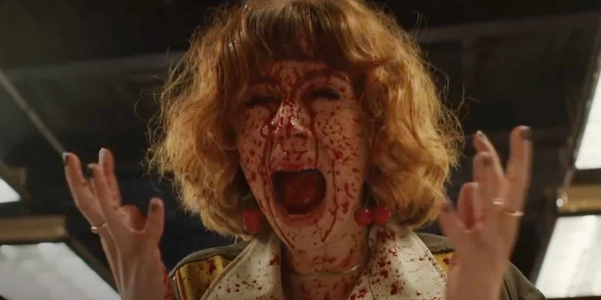 Jess (Jordan Sherley) screams  in The Passenger