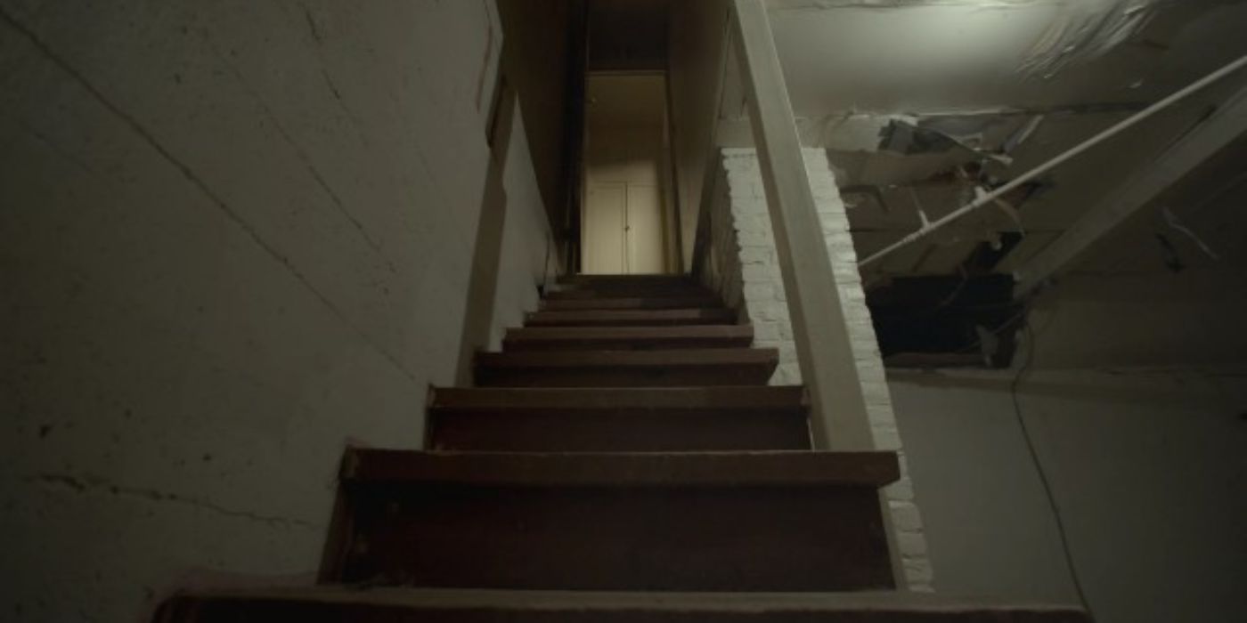 An apartment stairwell as featured in 'Unsolved Mysteries' 