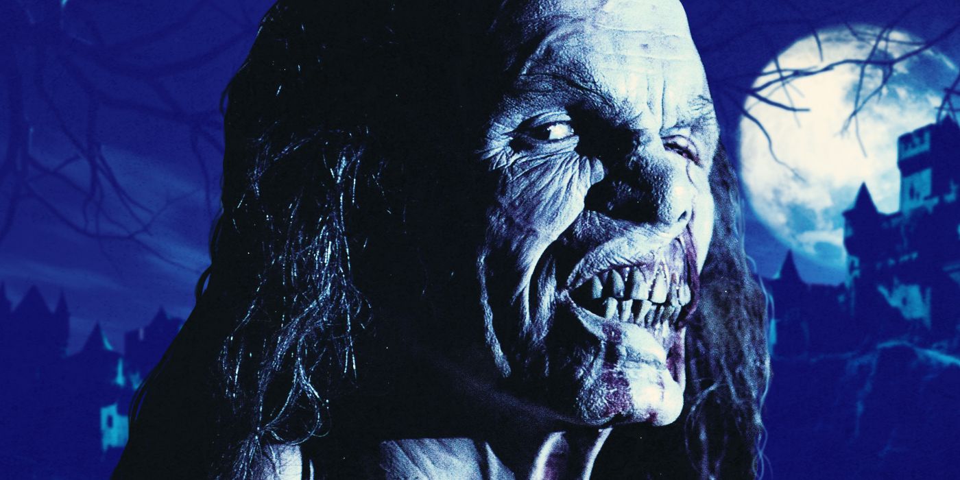 Custom image of the Freak in 1995's Castle Freak against a blue background