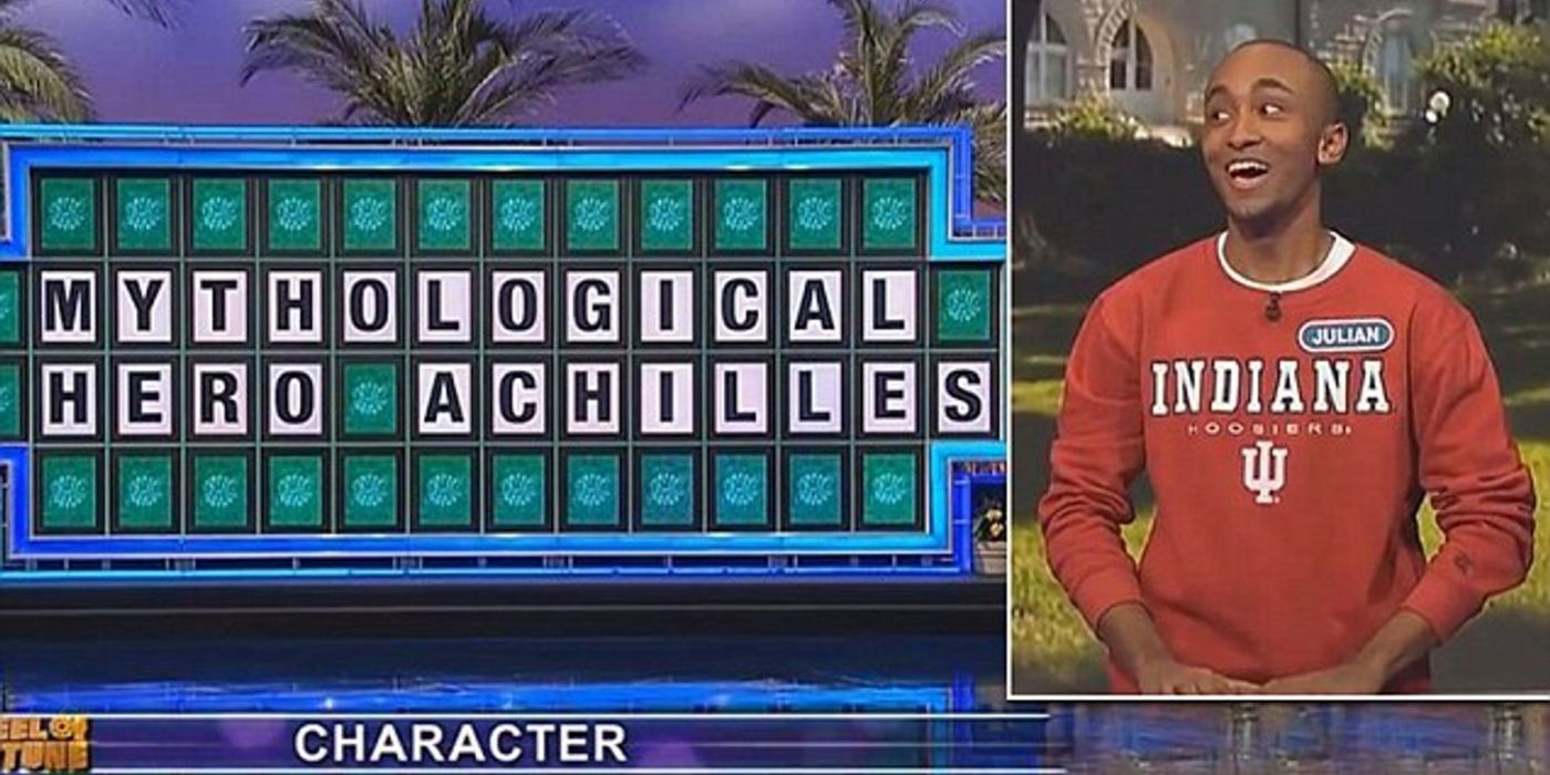 A contestant mispronounces Achilles on 'Wheel of Fortune.'