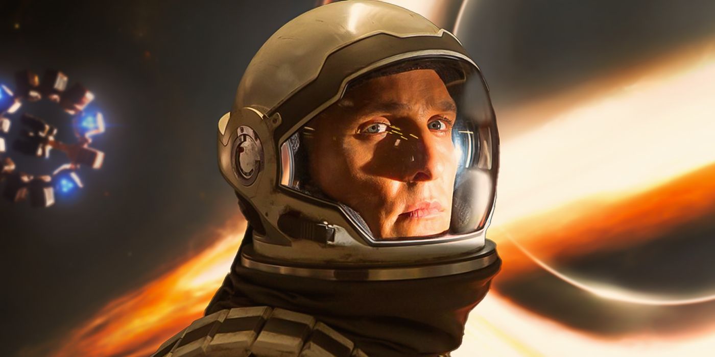 custom image of Matthew McConaughey in a spacesuit against a galaxy background