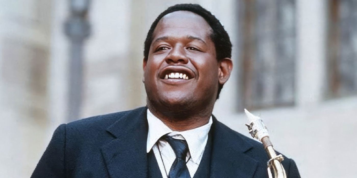 Forest Whitaker smiling as Charlie Parker in Bird