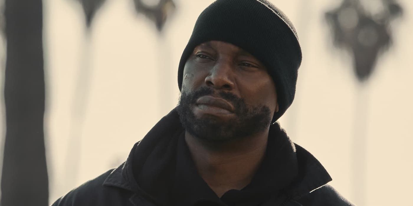 Tyrese Gibson wearing a hat and looking stoic in 1992. 