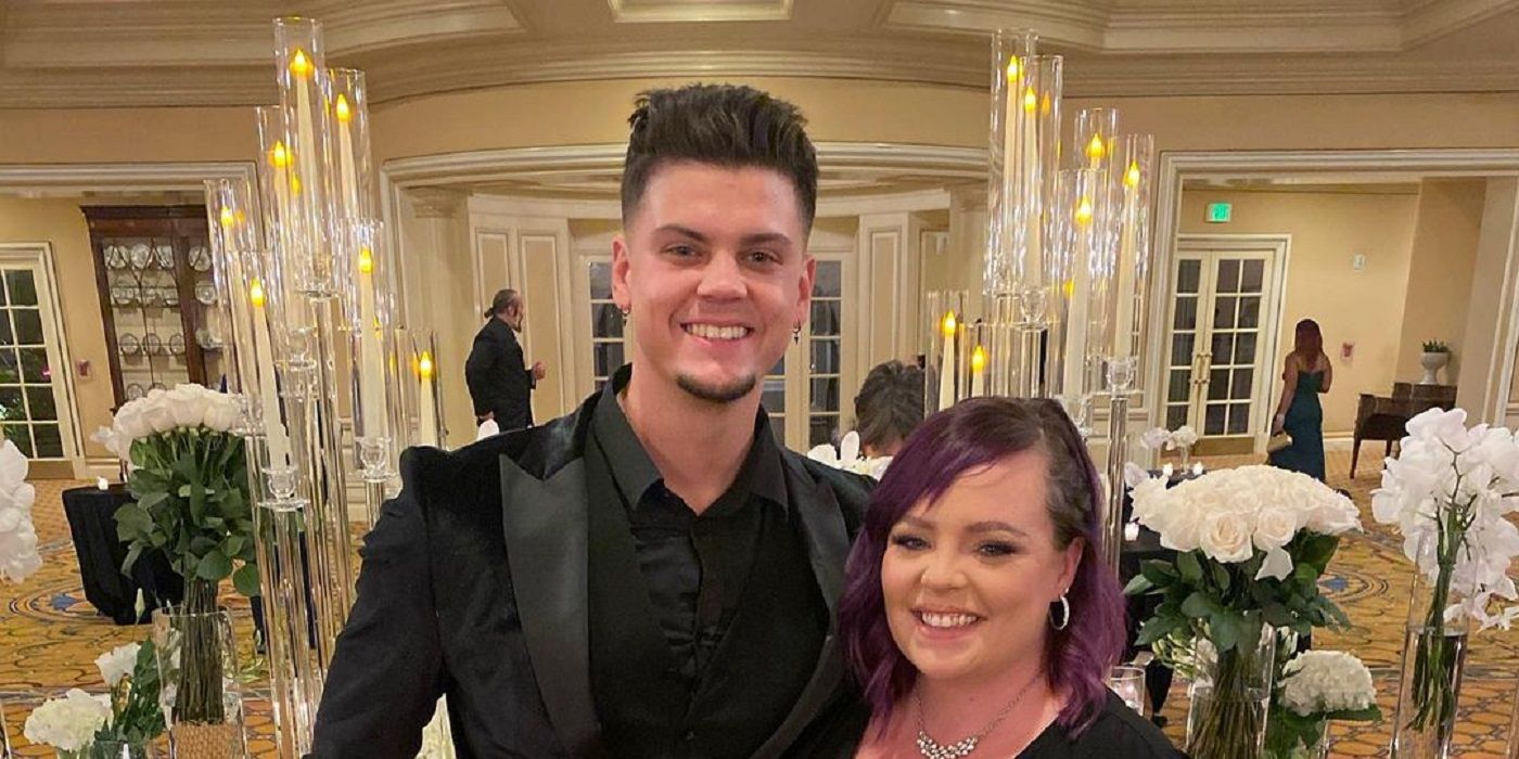 Tyler Bartierra and Catelynn Lowell at a wedding ceremony 