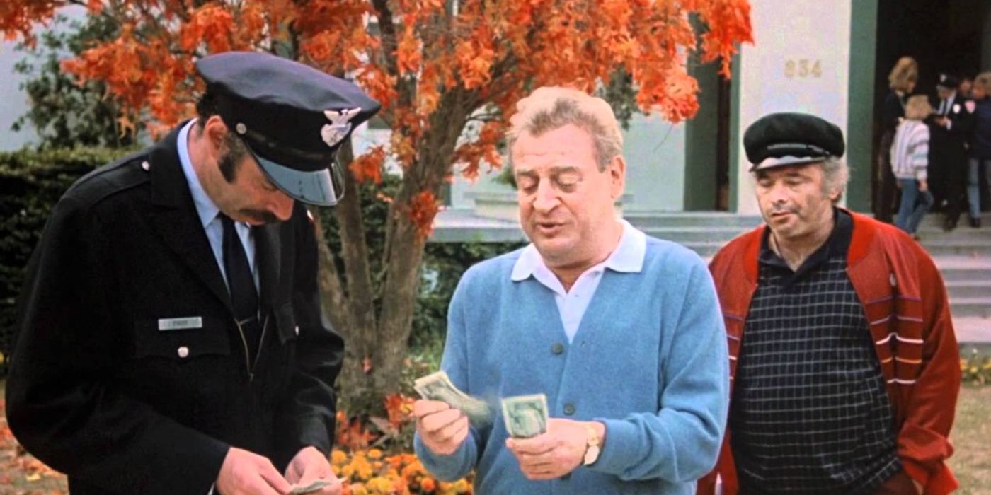 A man offering money to a policeman in Back to School