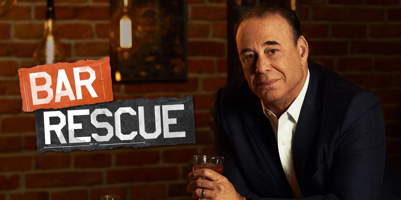 Jon Taffer holding a beverage on the Bar Rescue poster