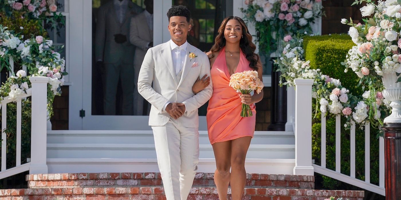 The cast of Bel-Air at the wedding the Season 3 finale