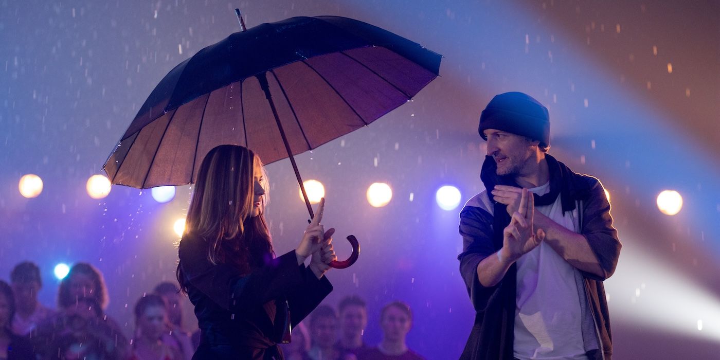 Raechelle Bano and Michael Gracey in Better Man