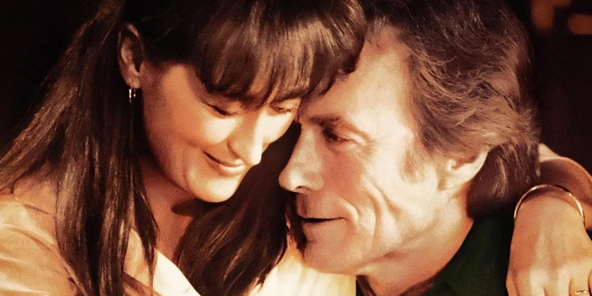 Meryl Streep and Clint Eastwood as Francesca and Robert in Bridges of Madison County