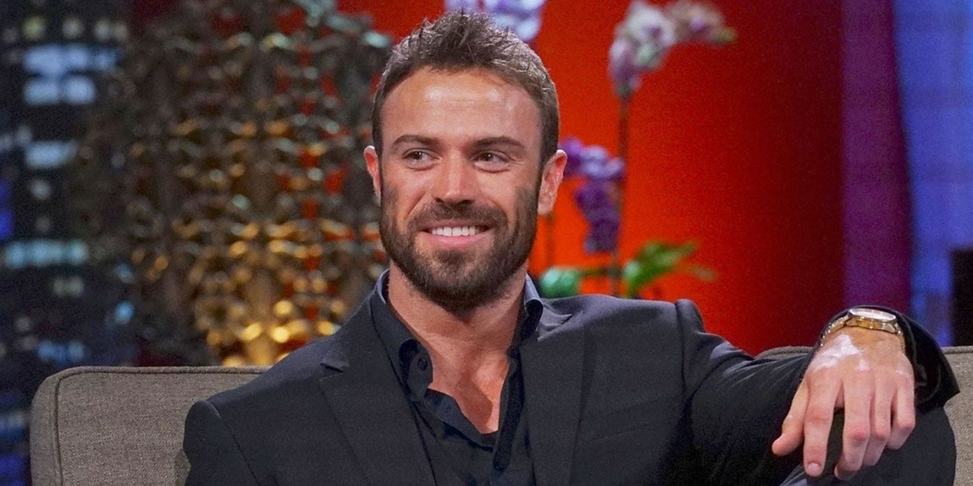 'The Bachelorette' star Chad Johnson smiles during an episode of the show